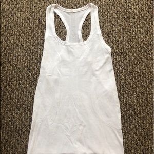 White Lululemon swiftly tech tank